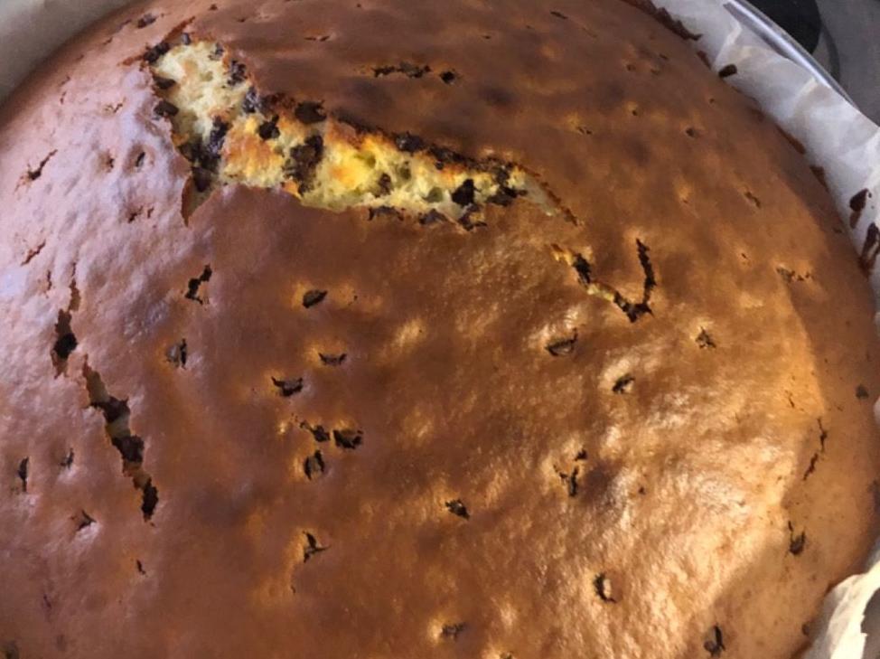 Torta sofficissima con gocce di cioccolato