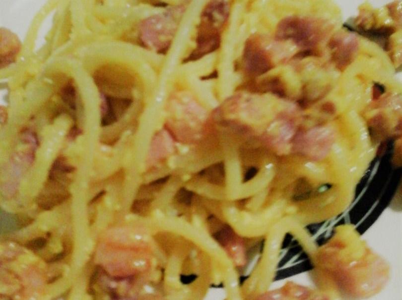 spaghetti carbonara my version
