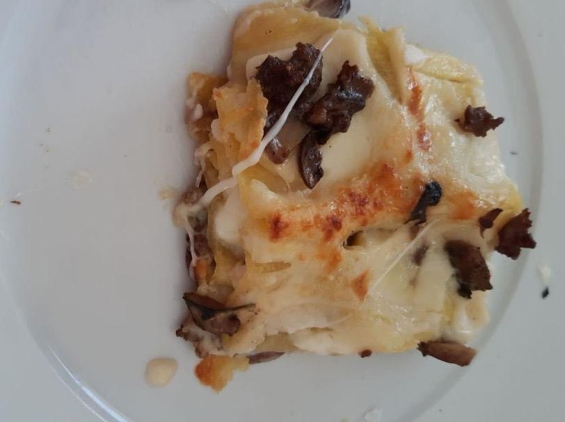 Lasagna bianca con funghi porcini