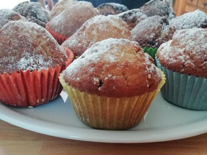 Muffin con gocce di cioccolato