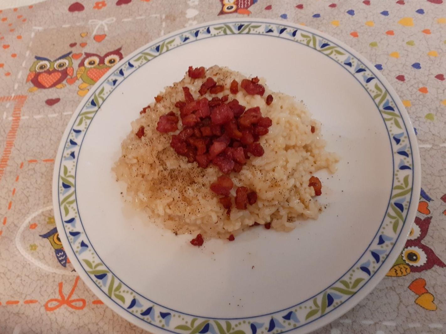 Ricetta risotto con pancetta croccante | Dolcidee