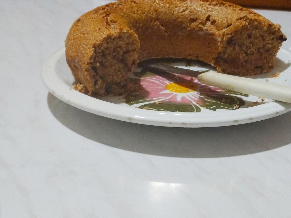 Ciambella integrale di carote e gocce di cioccolato