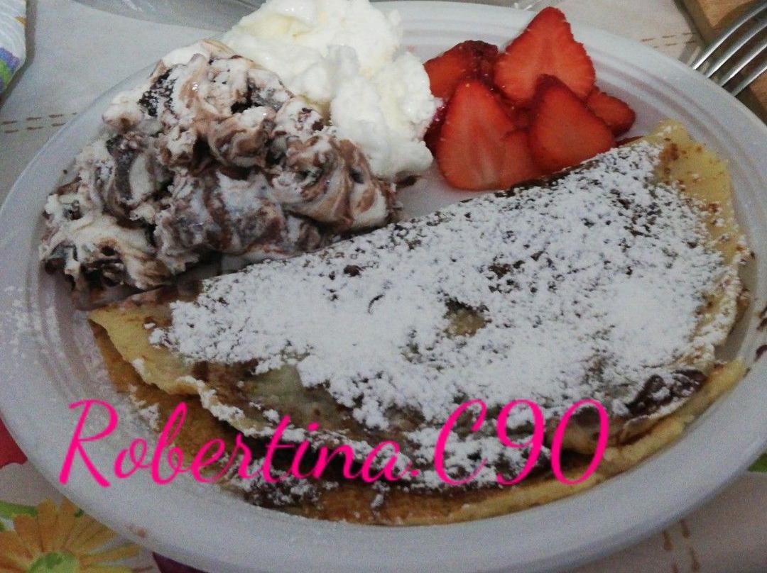 Crêpe senza glutine nutella fragole e gelato