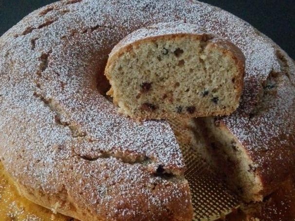 Ciambellone al caffè con gocce di cioccolato