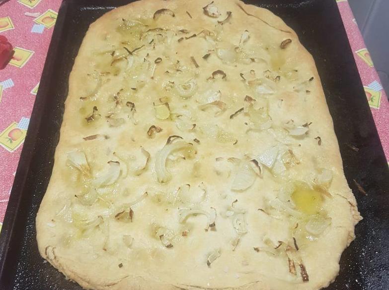 Focaccia con le cipolle