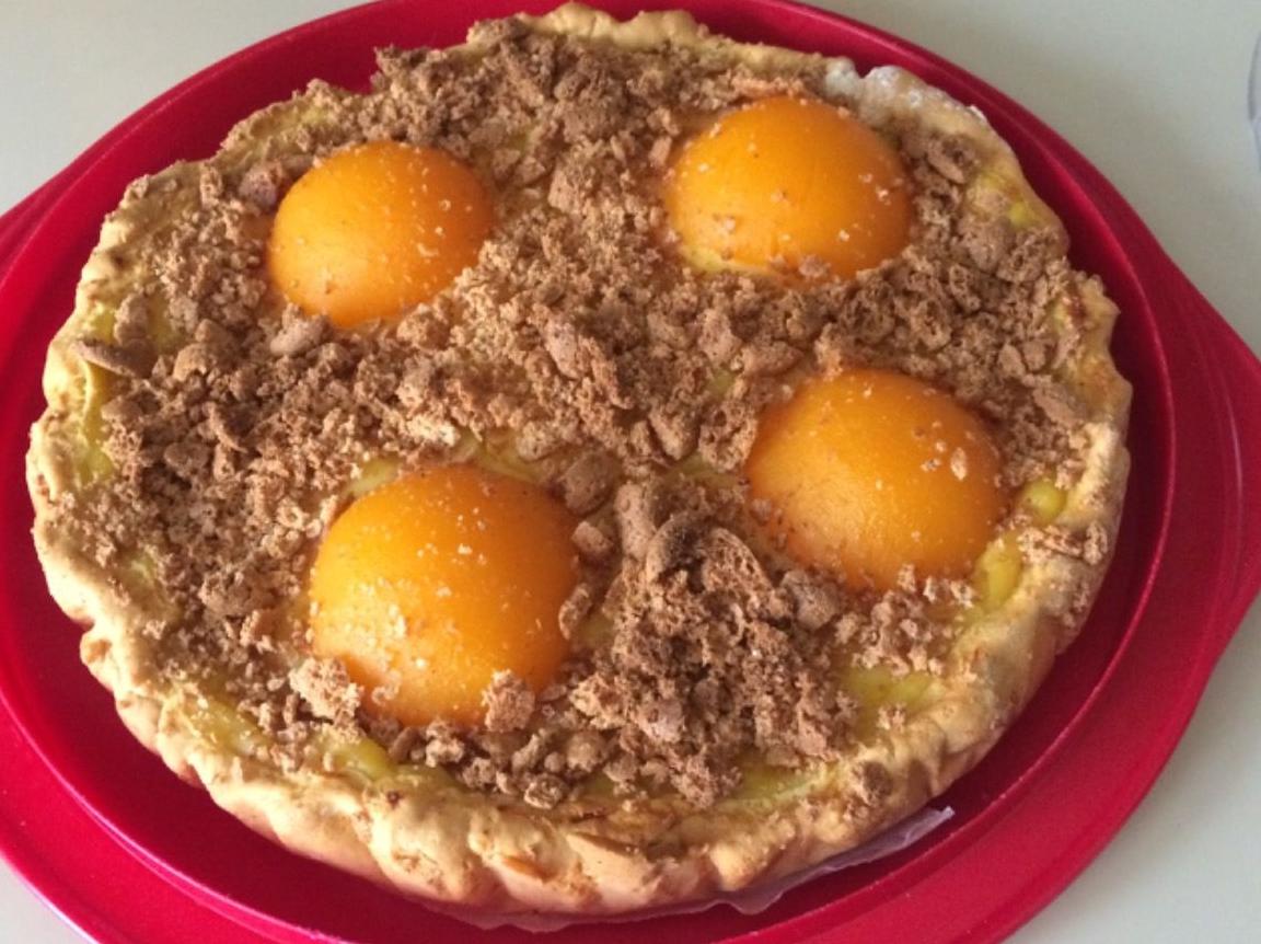 Crostata amaretti e pesche