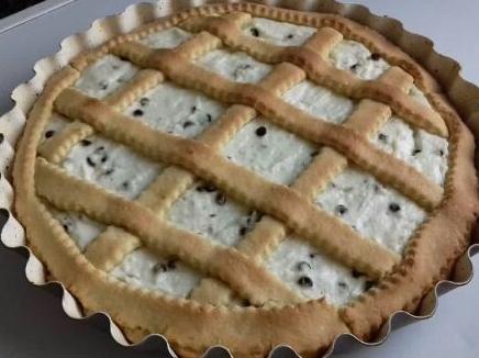 Crostata alla ricotta e gocce di cioccolato