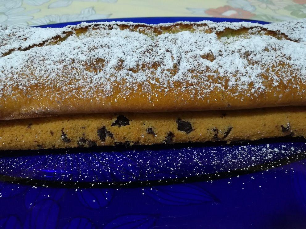 Plumcake alla menta e gocce di cioccolato