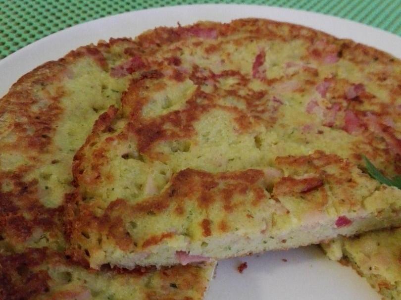 Frittatina al pesto e pancetta