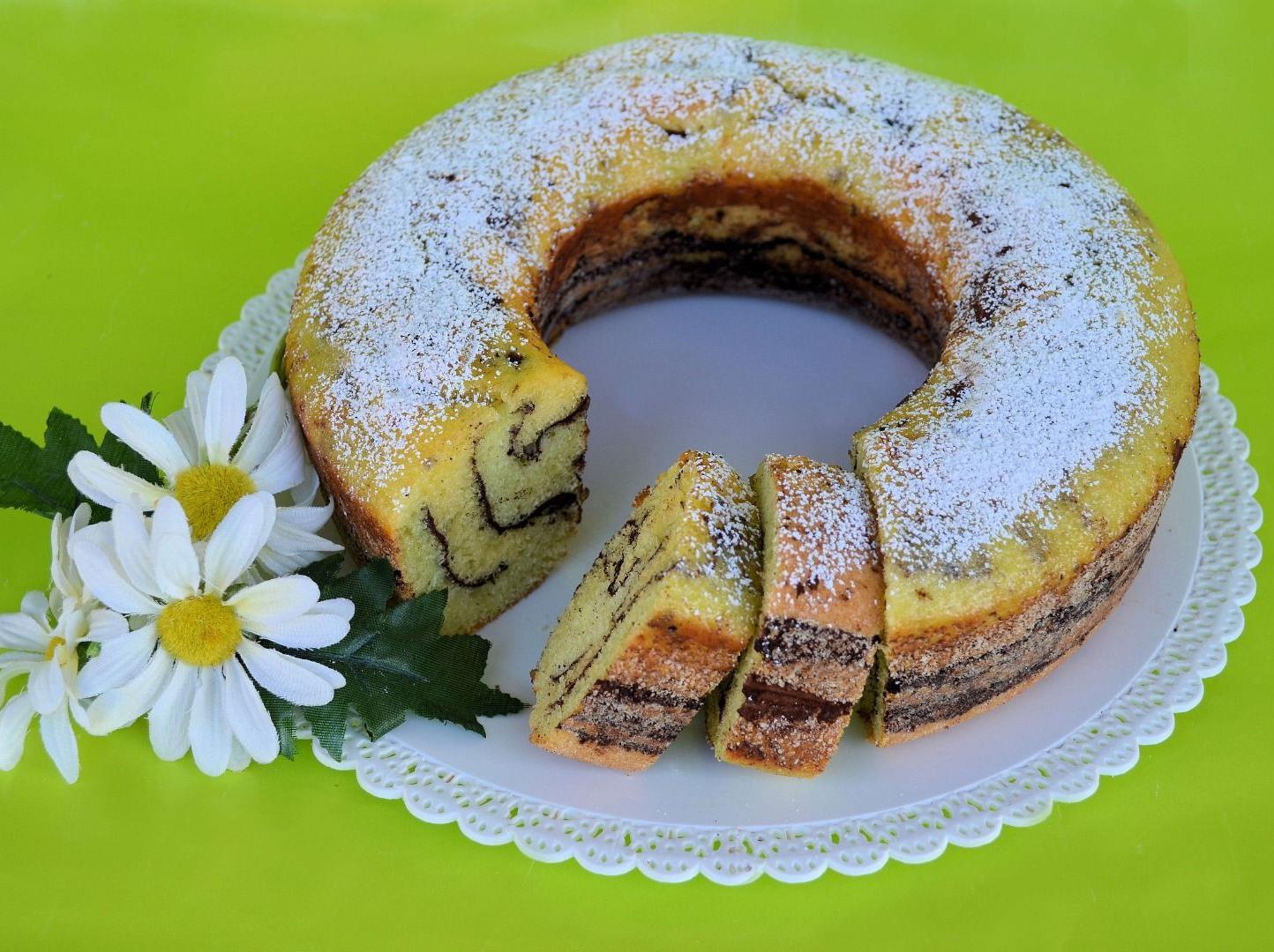 Ciambella ''giraffa'' alla menta