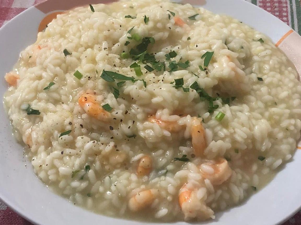 Risotto limone e gamberetti