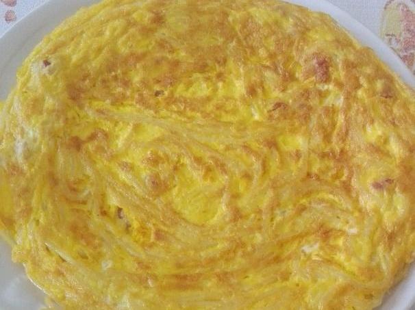 Frittata di spaghetti alla carbonara