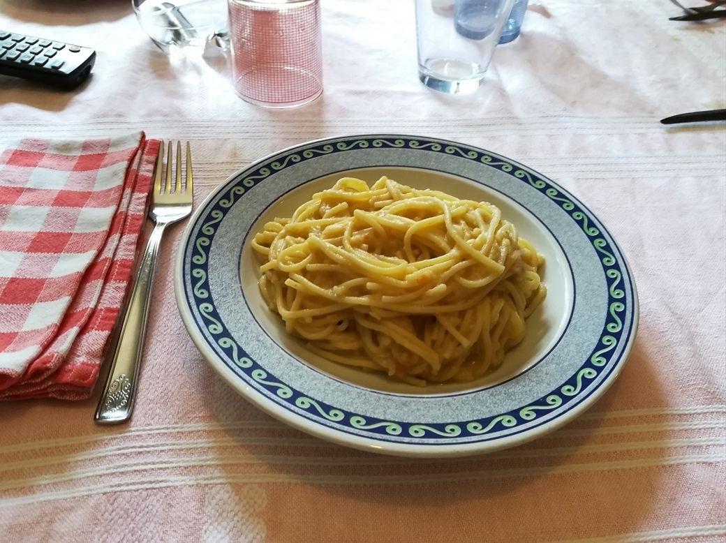 Spaghetti con le fave secche