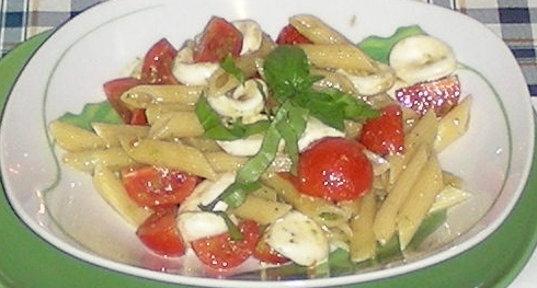 pasta caprese e pesto