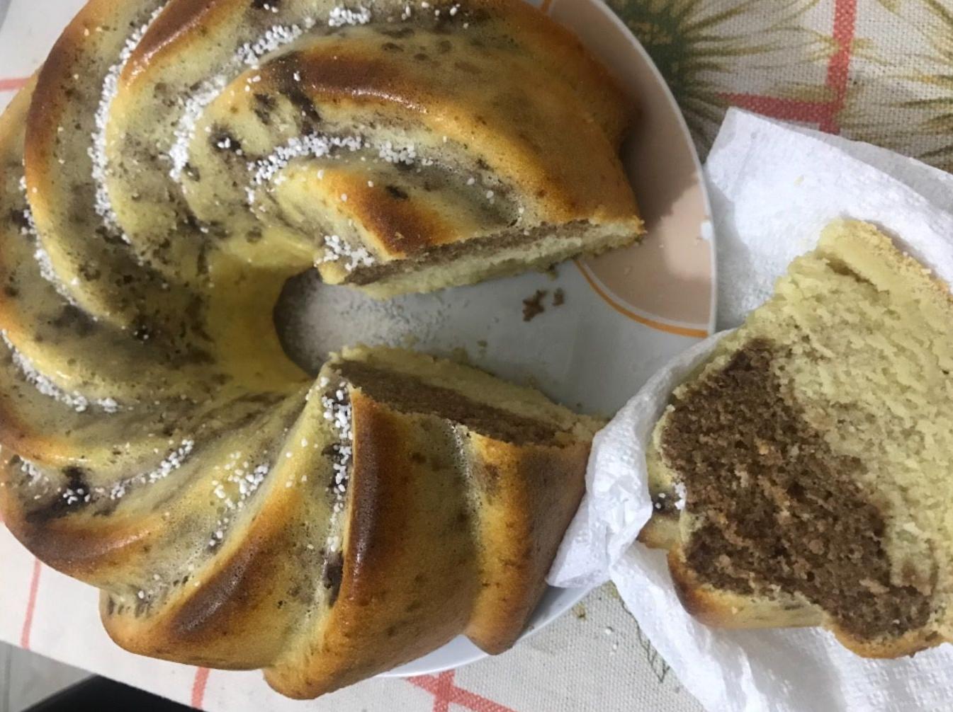 Ciambella bicolor nutella