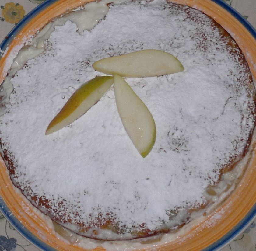 torta ricotta e pere