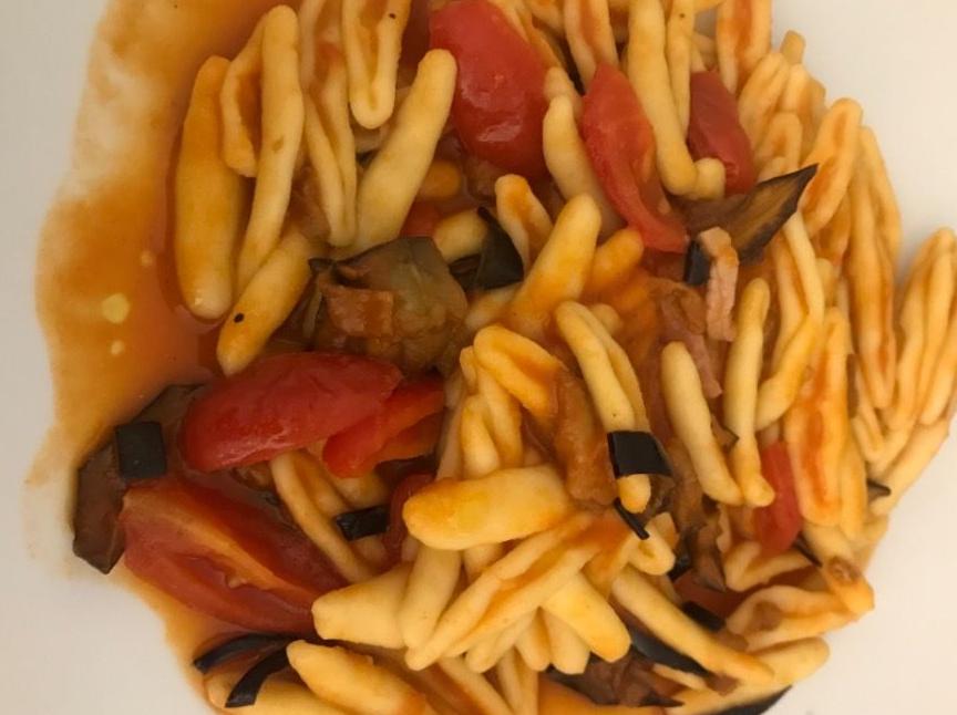 Cicatelli speck e melanzane