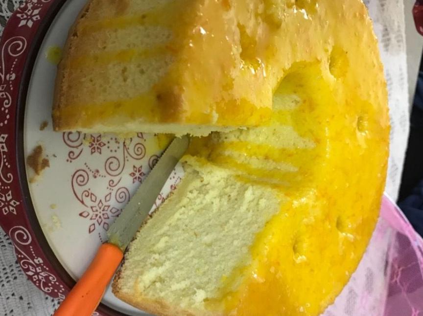 Chiffon cake all'arancia