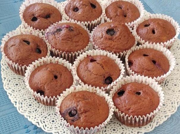 Muffin mirtilli e cioccolato