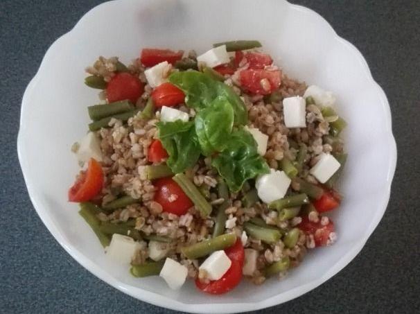 Insalata farro fagiolini e feta