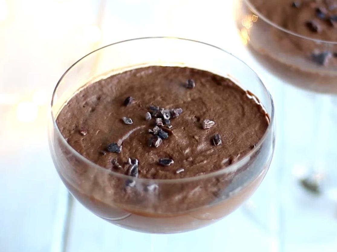 Mousse al cioccolato e arancia