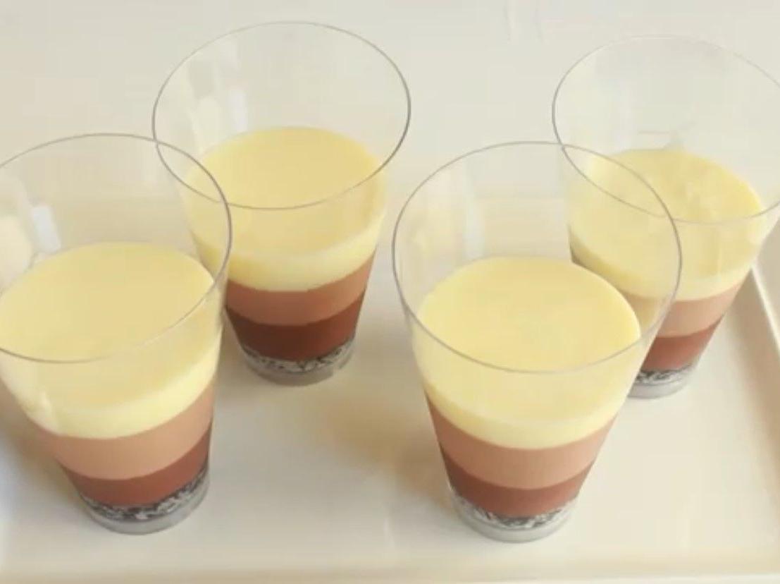 Mousse ai 3 cioccolati