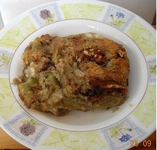 LASAGNA VERDE CON CARCIOFI E NOCI