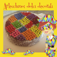 Torta cicco-cocco arlecchino