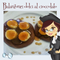 pancakes di cioccolato con banane e salsa di caramello