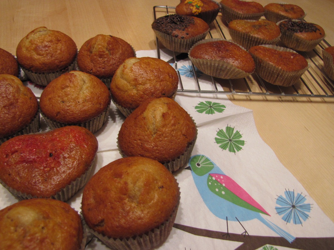 Muffin pere e cioccolato