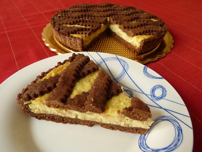 Pastiera con cioccolato bianco