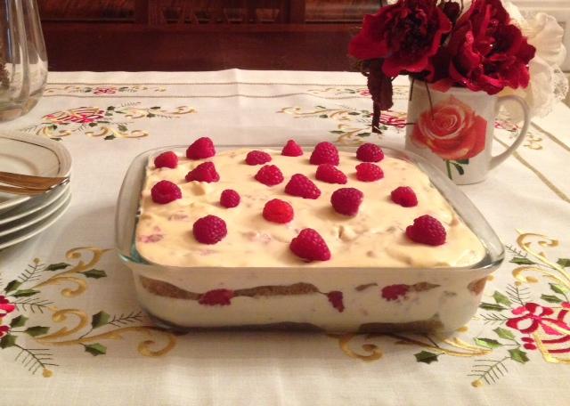 TIRAMISU' CON I LAMPONI