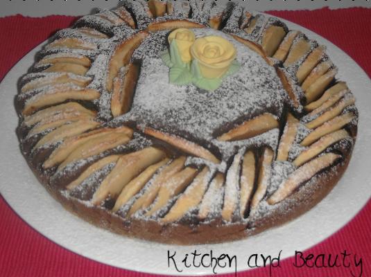 Torta mele e cioccolato fondente